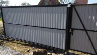 Купить сваи для ворот в Гай. Заказать ворота на сваях под ключ от 21878 руб
